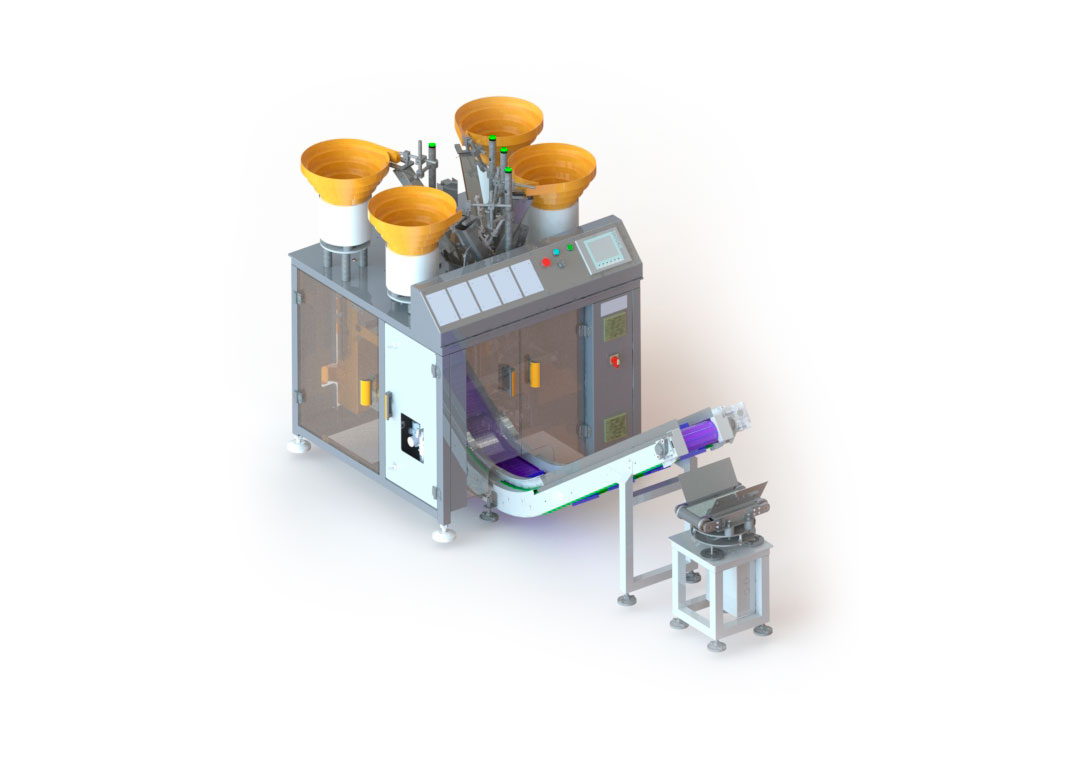 Contadora e empacotadora mini com 4 panelas