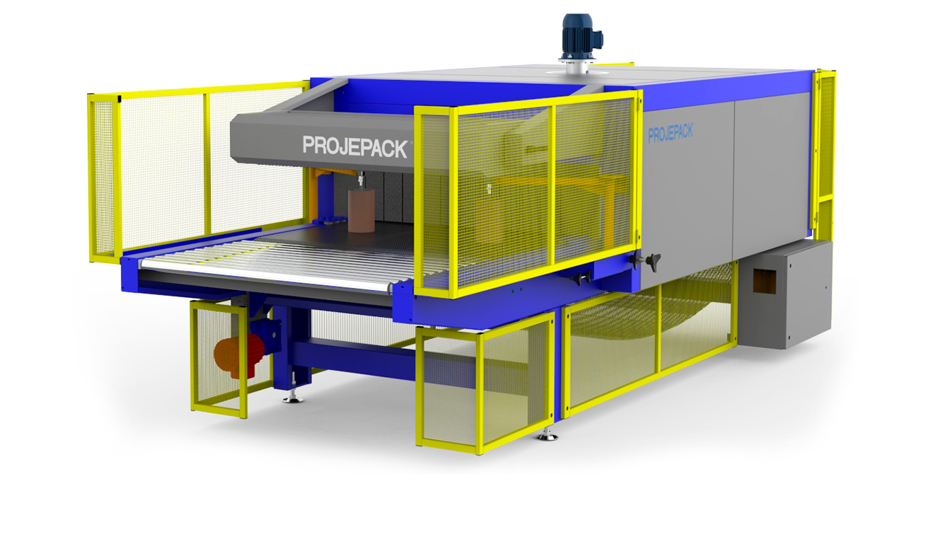 Máquina envolvedora orbital de película estirable automática