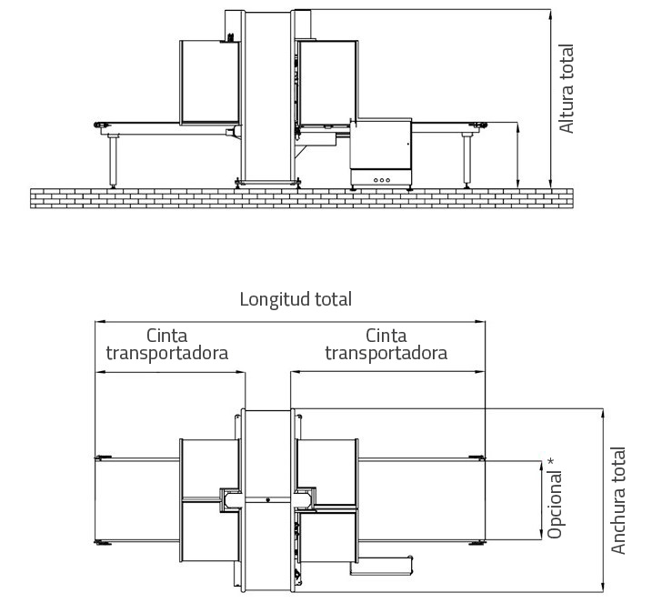 Dimensiones del equipo