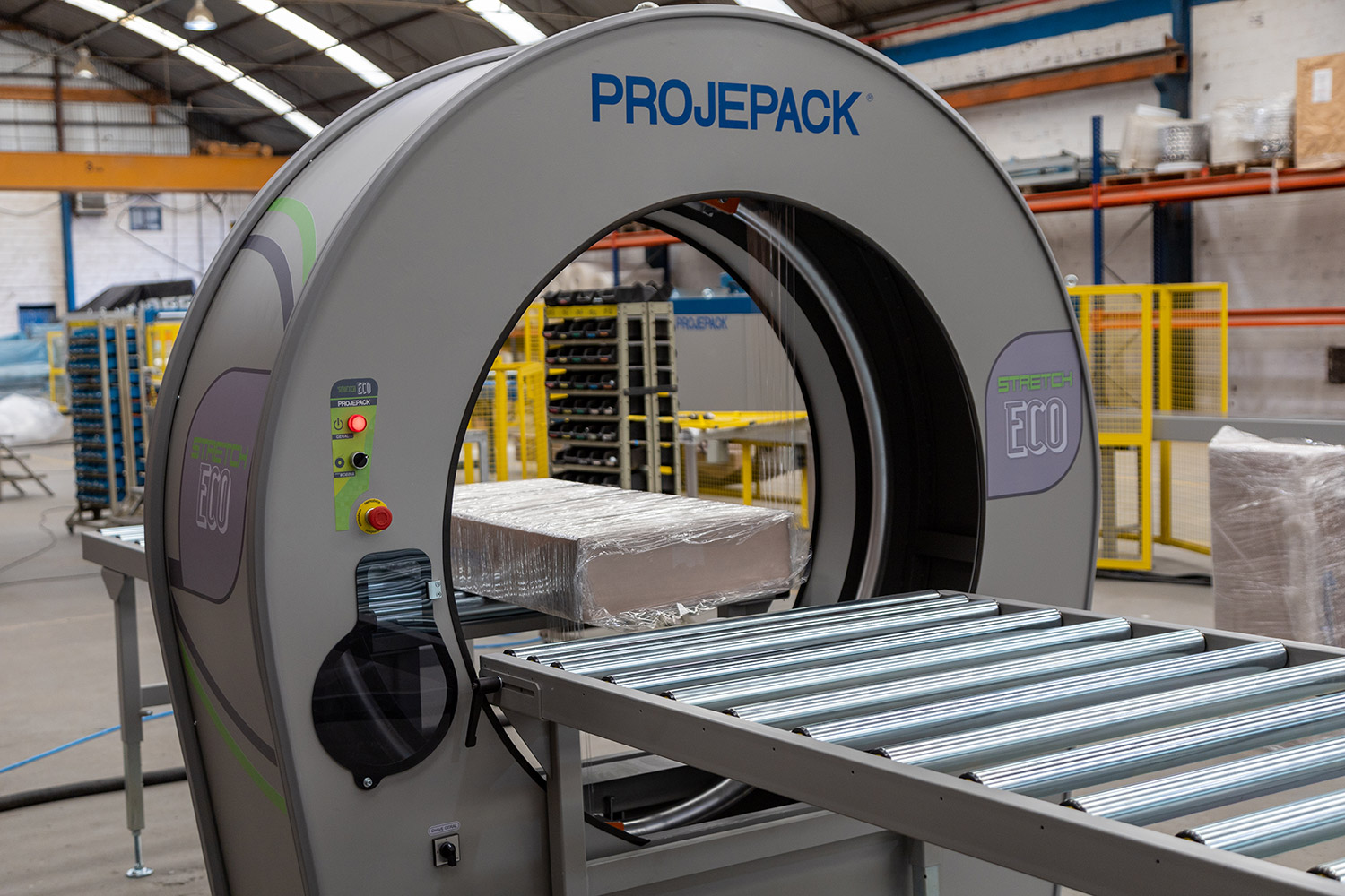 Máquina envolvedora orbital de película estirable semiautomática ESJ 900